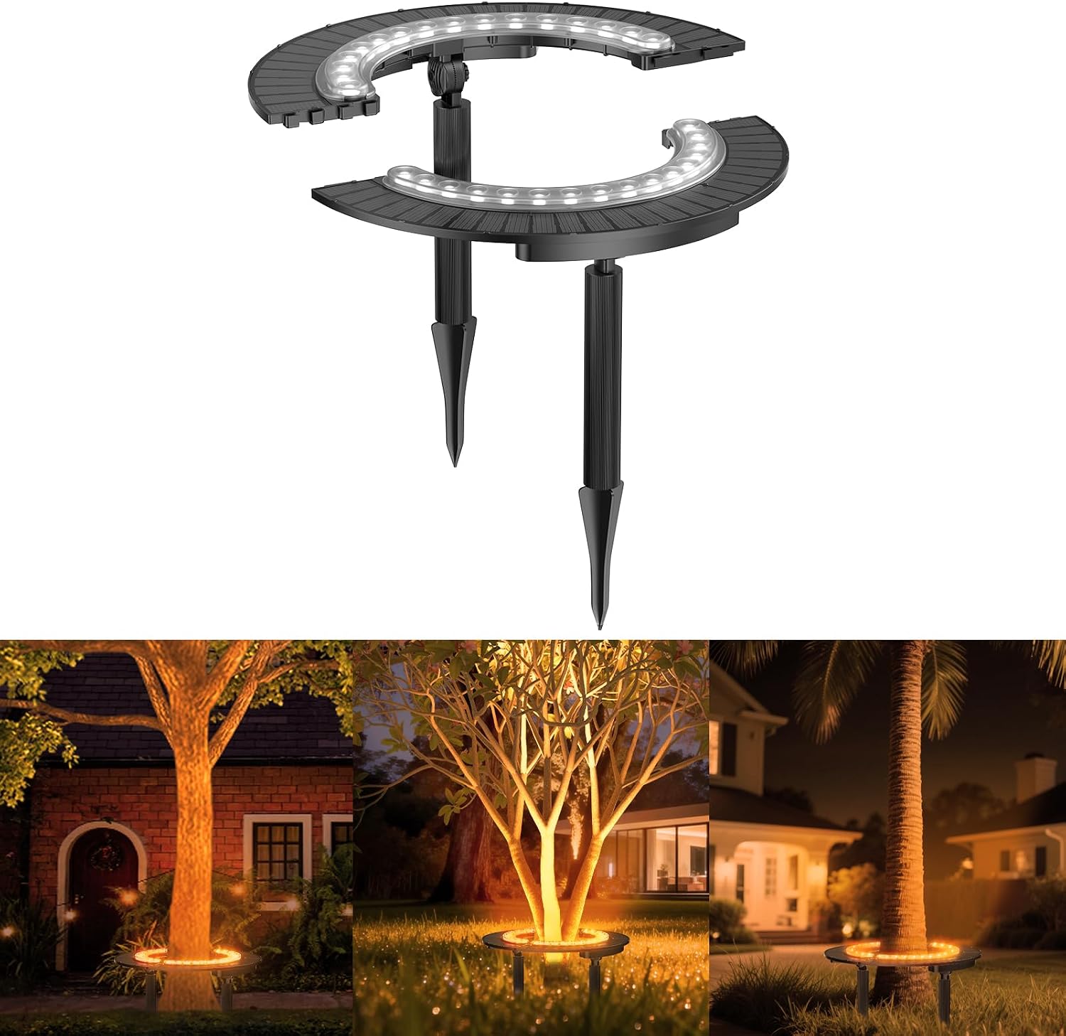 Outdoor Lighting Wireless - Lampu Pohon Palem Tenaga Surya Nirkabel,