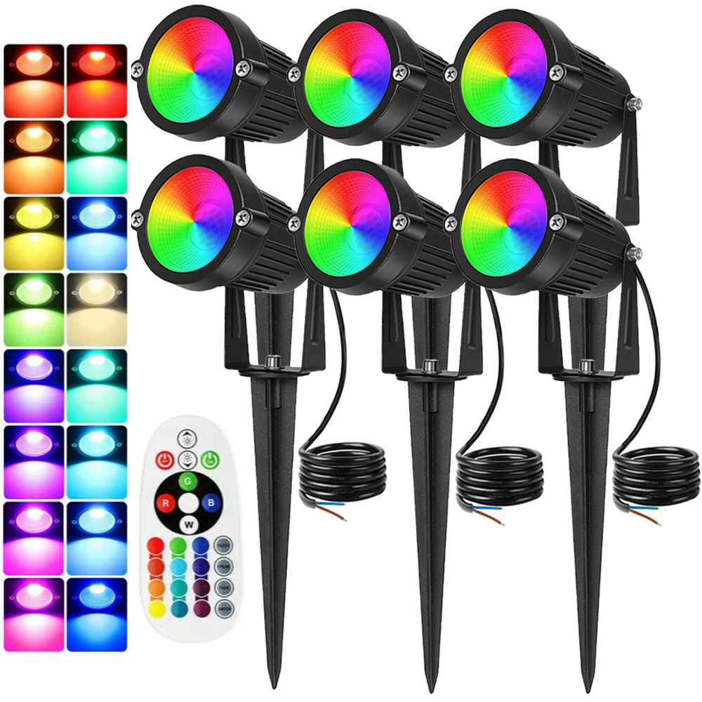 Outdoor Lighting And Landscape - Lampu Lanskap RGBW 10W dengan Remote