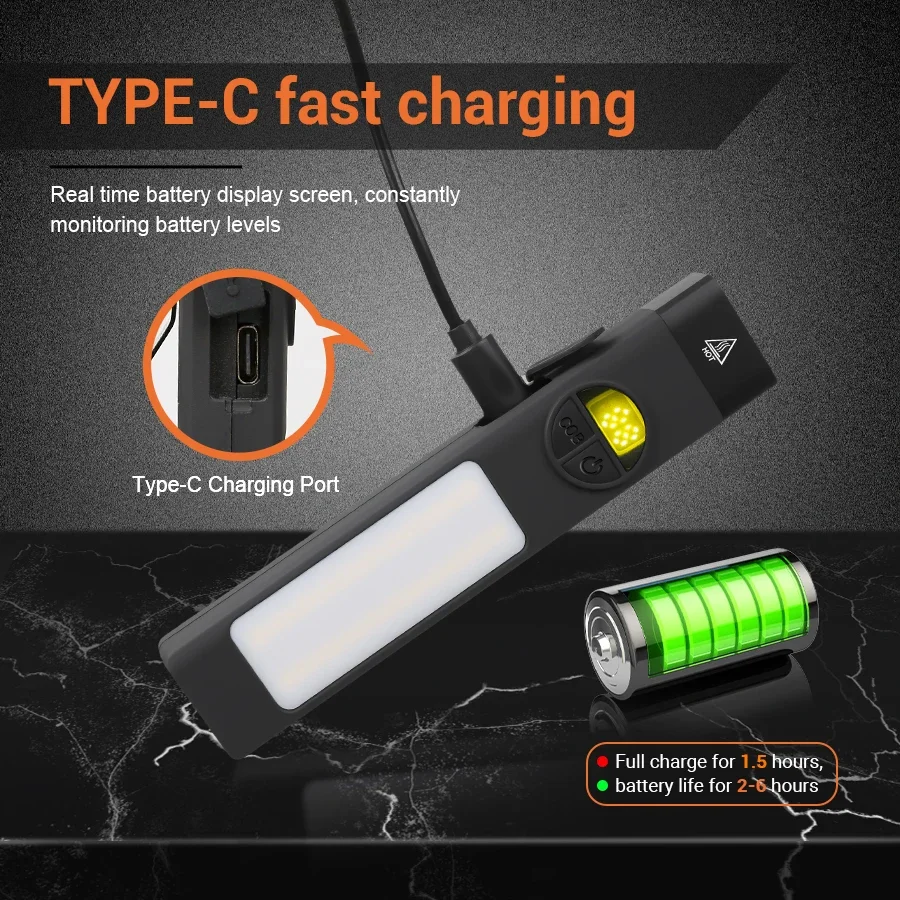 Senter Multifungsi COB+LED den - Outdoor Lighting Black ulasan dan harga