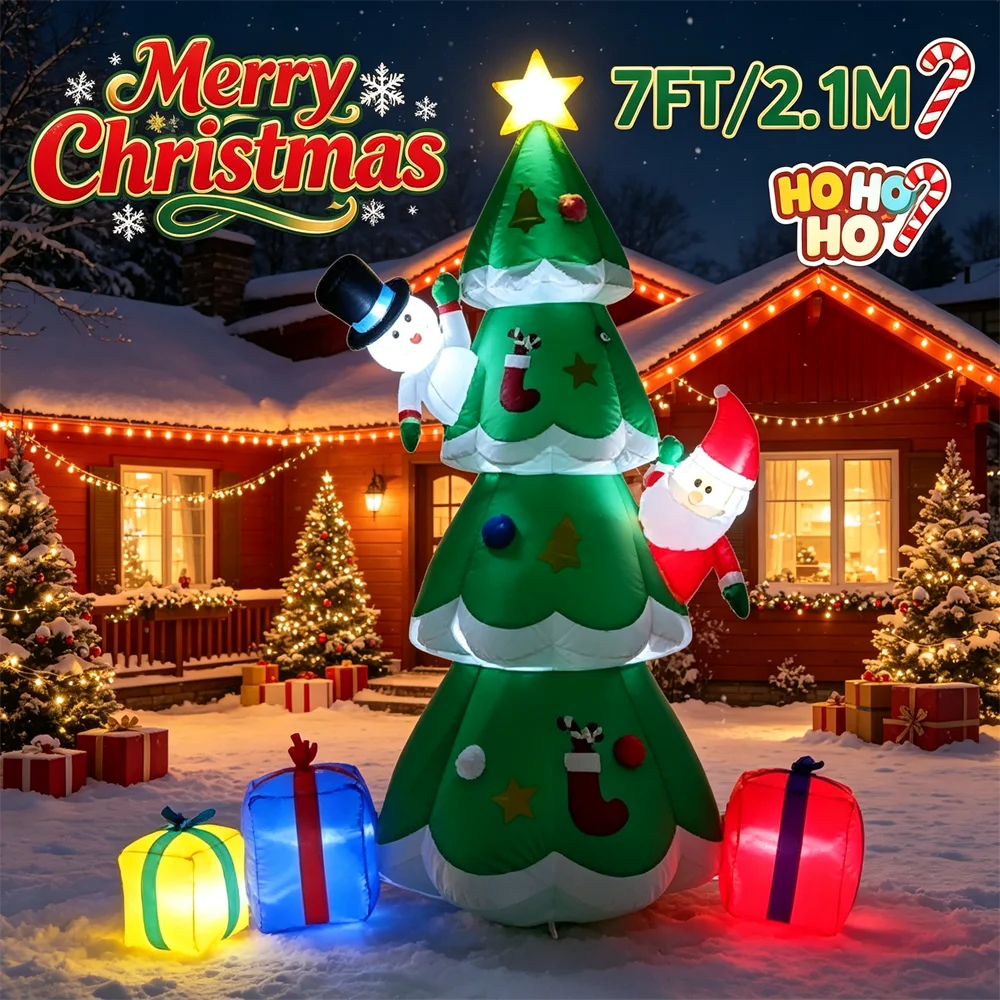 Model Pohon Natal Tiup Raksasa - Outdoor Lighting Effects ulasan dan harga
