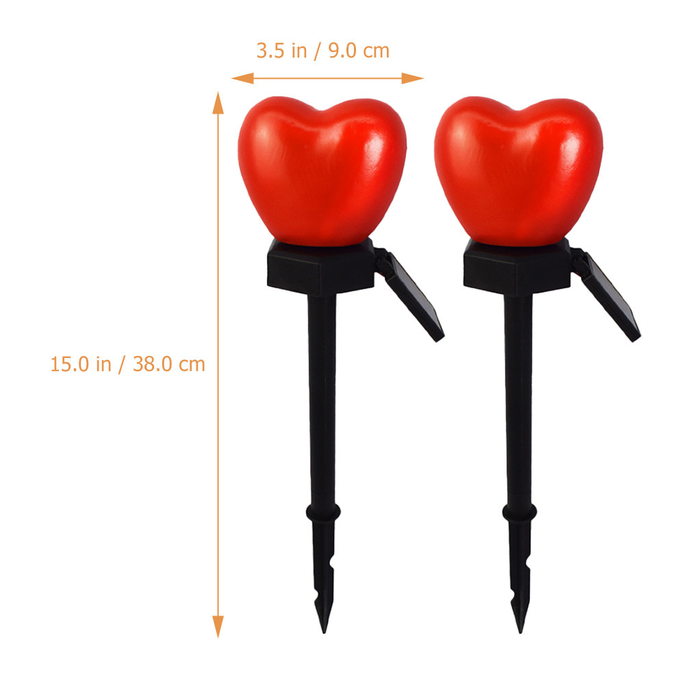 2 Buah Lampu Hias Bentuk Hati  - Outdoor Lighting Pathway ulasan dan harga