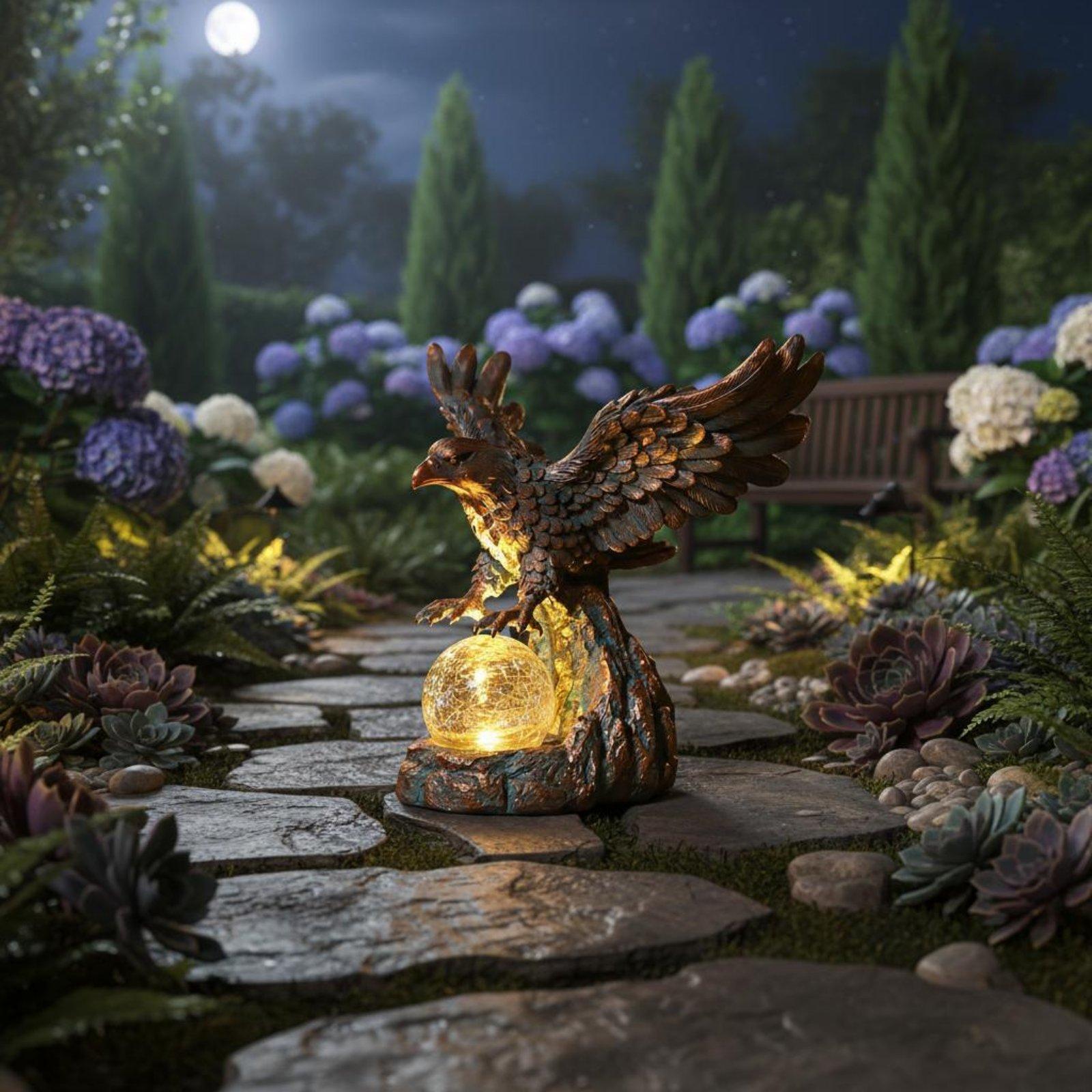 Lampu Patung Elang Tenaga Sury - Outdoor Lighting Pathway ulasan dan harga