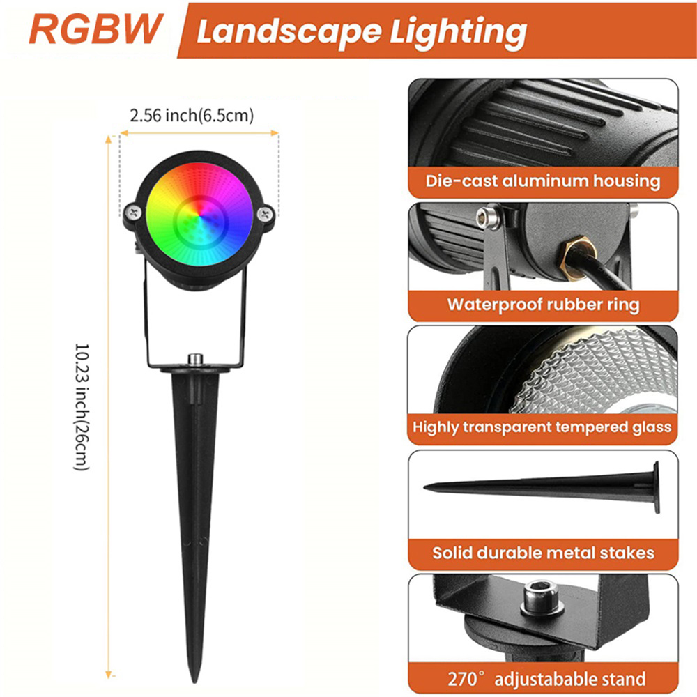 Lampu Lanskap RGBW 10W dengan  - Outdoor Lighting And Landscape ulasan dan harga