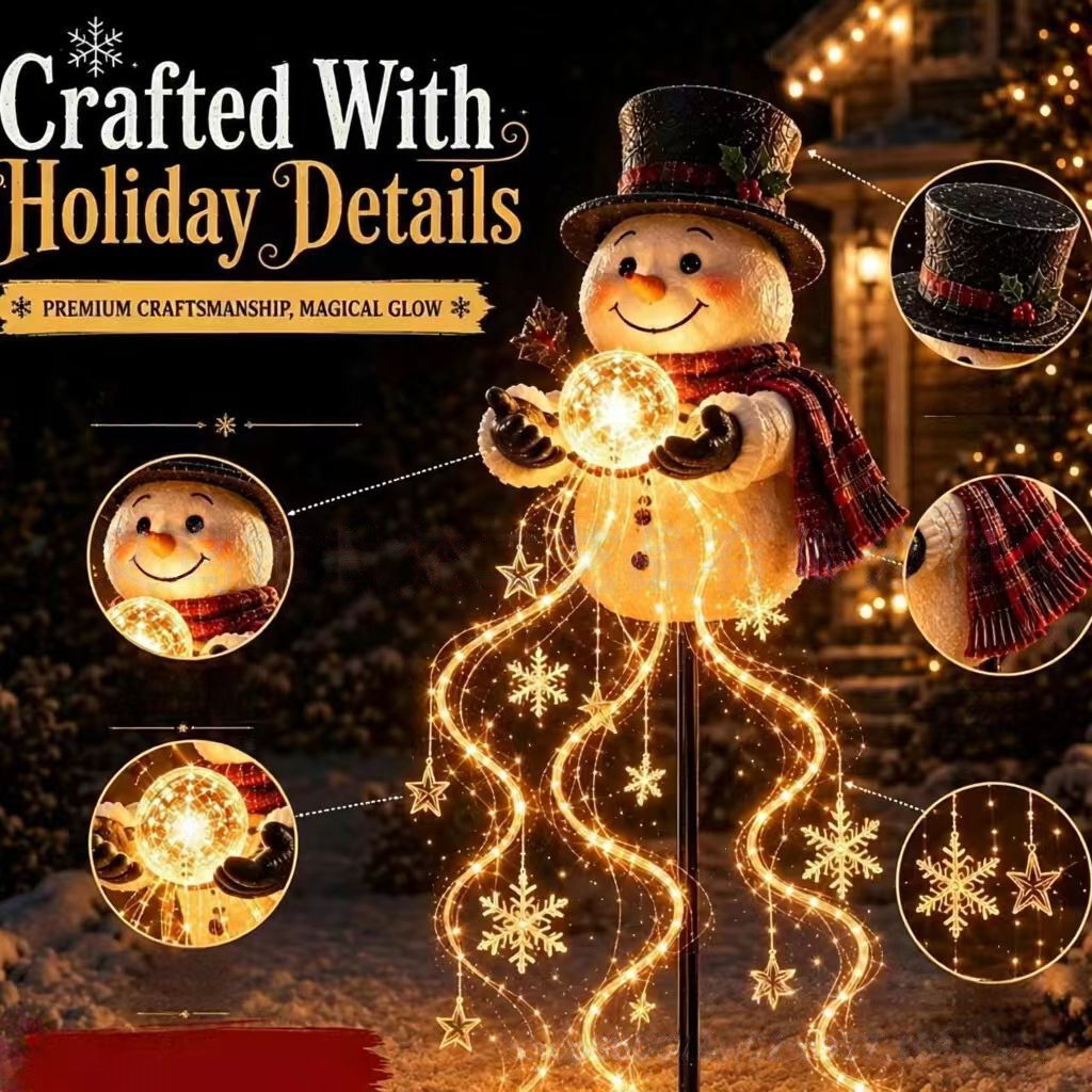 Dekorasi Manusia Salju Natal B - Outdoor Lighting Effects ulasan dan harga