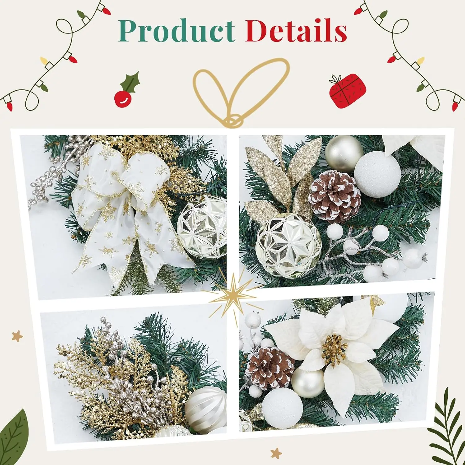 Garvee, Hiasan Garland Natal B - Outdoor Lighting Effects ulasan dan harga